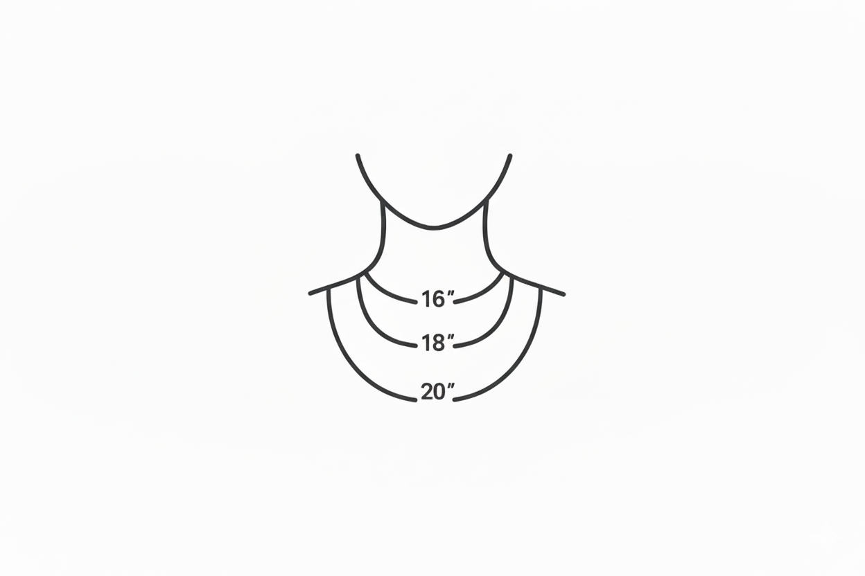 Necklace length chart